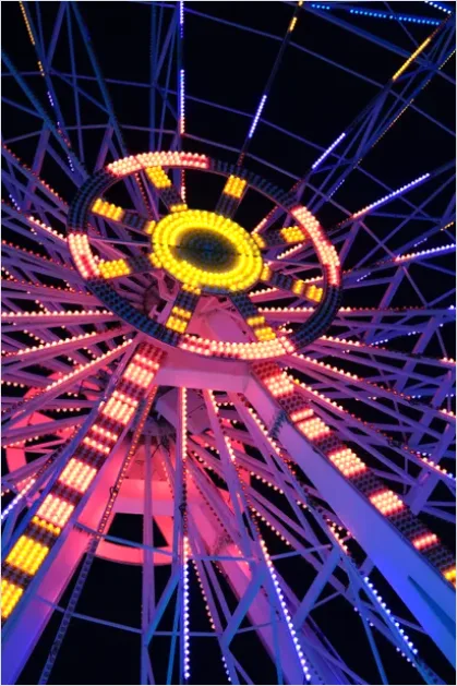 Detail Carnival Ferris Wheel Night Lights Number 8