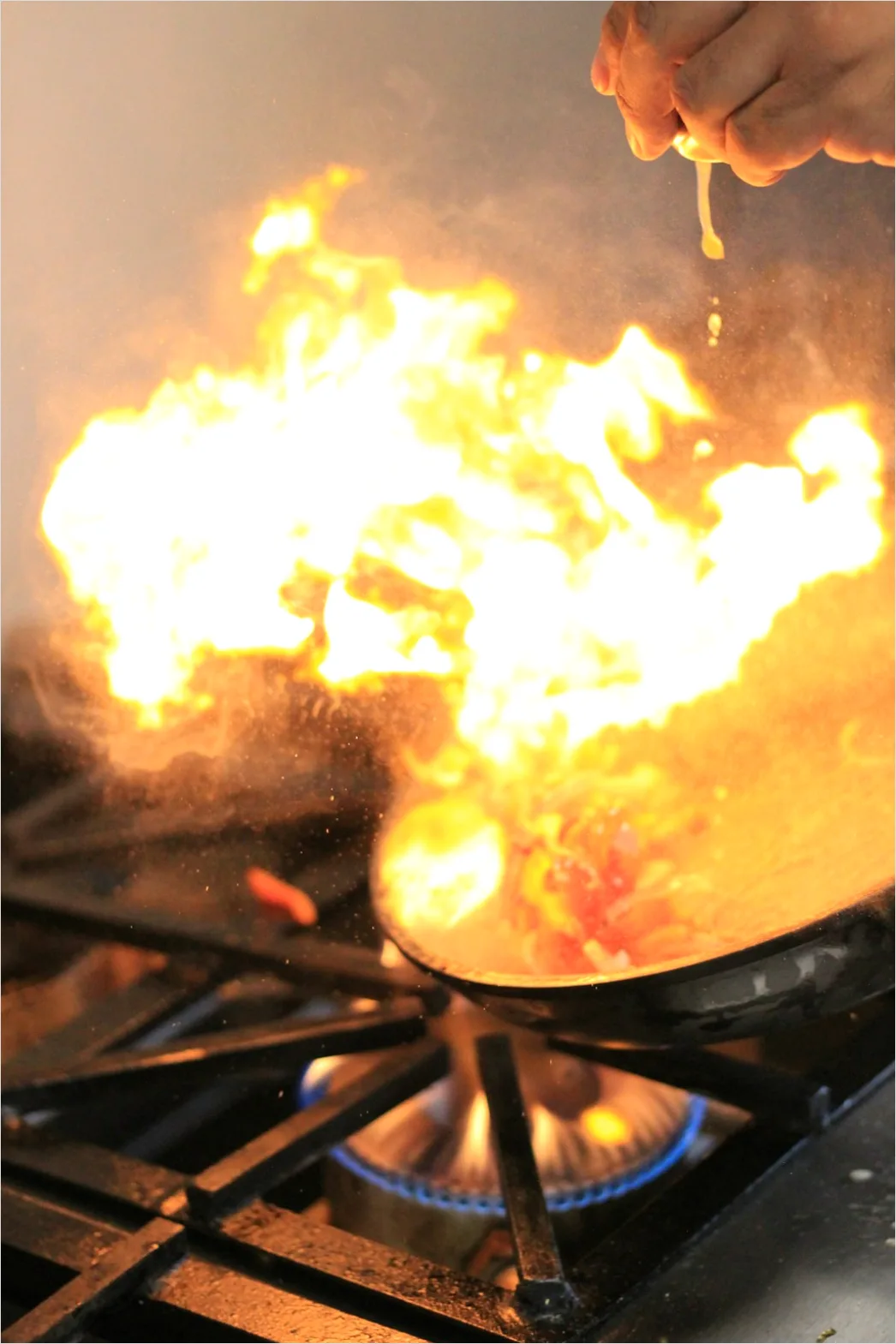 Detail Cast Iron Skillet Cooking On Stove Number 11