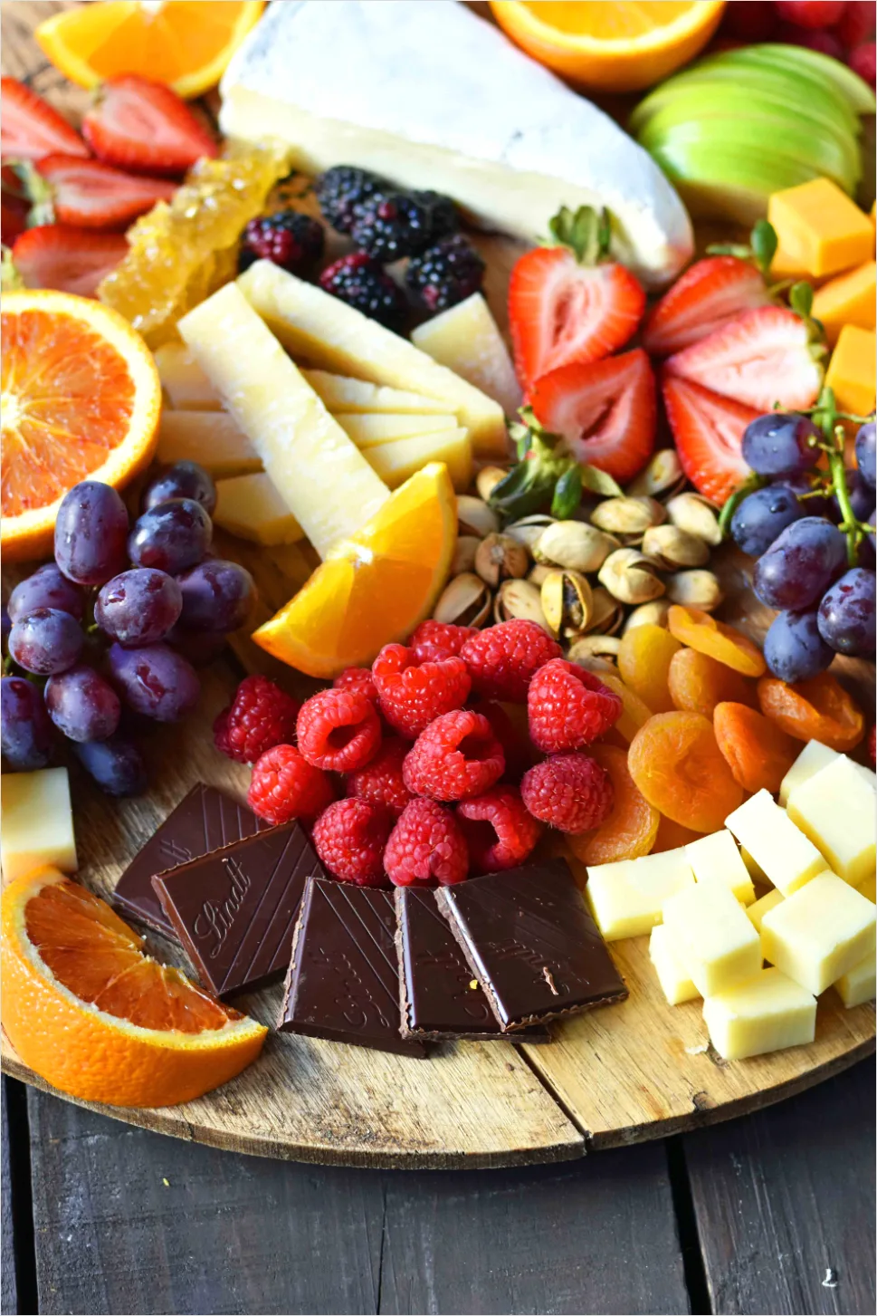 Detail Charcuterie Board Cheese And Fruit Overhead Number 7