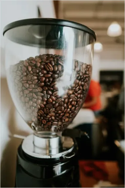 Detail Coffee Grinder And Beans Number 8