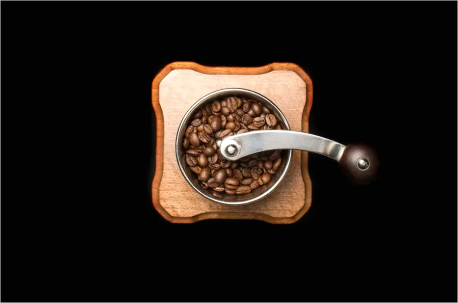 Detail Coffee Grinder And Beans Number 9