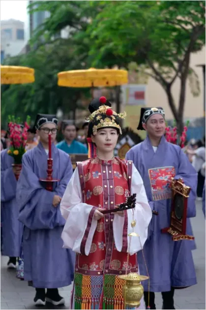 Detail Cultural Procession Traditional Costume Details Number 14