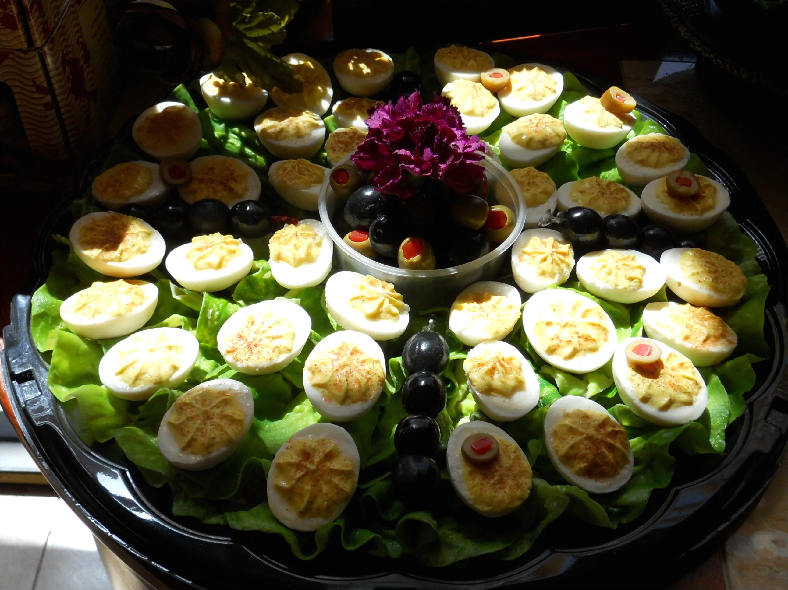 Detail Deviled Eggs Tray Party Appetizer Number 9