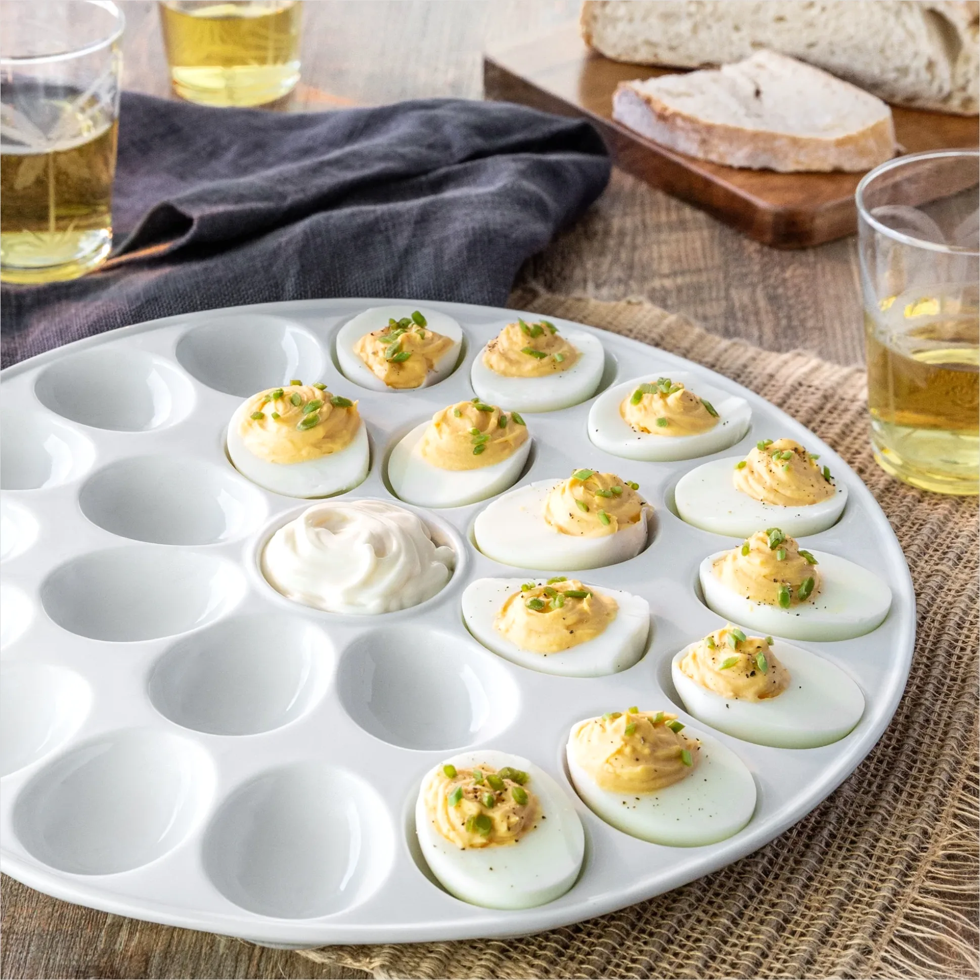 Detail Deviled Eggs Tray Party Appetizer Number 11