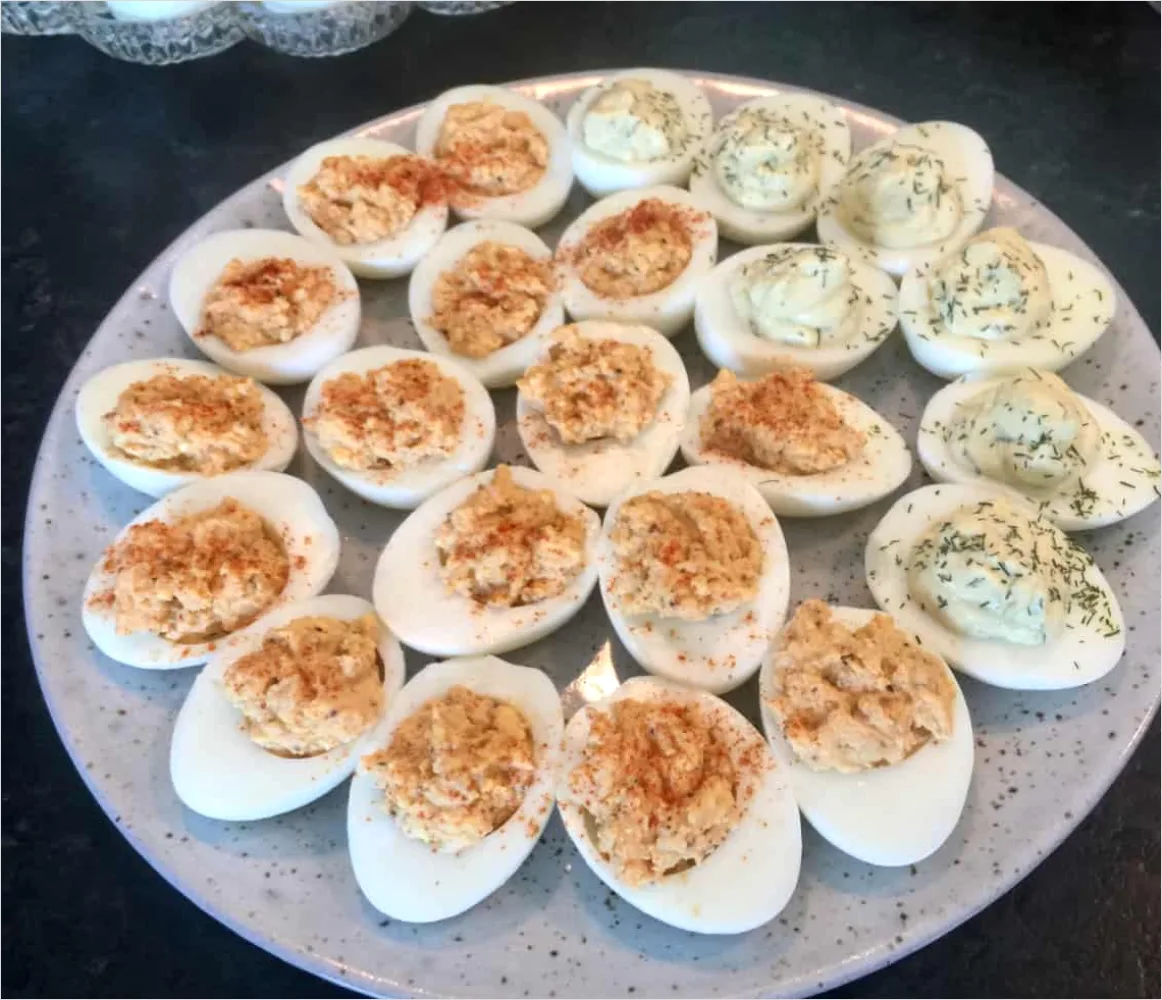 Detail Deviled Eggs Tray Party Appetizer Number 12