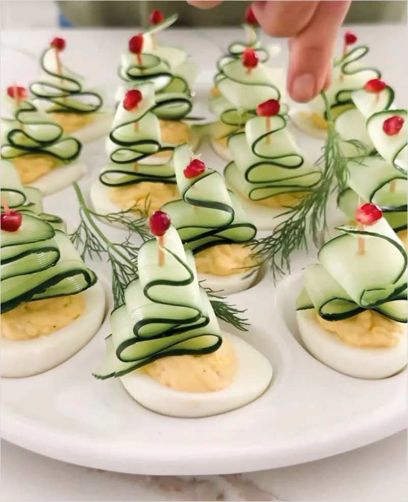 Detail Deviled Eggs Tray Party Appetizer Number 13