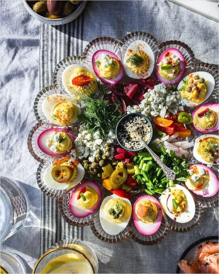 Detail Deviled Eggs Tray Party Appetizer Number 3