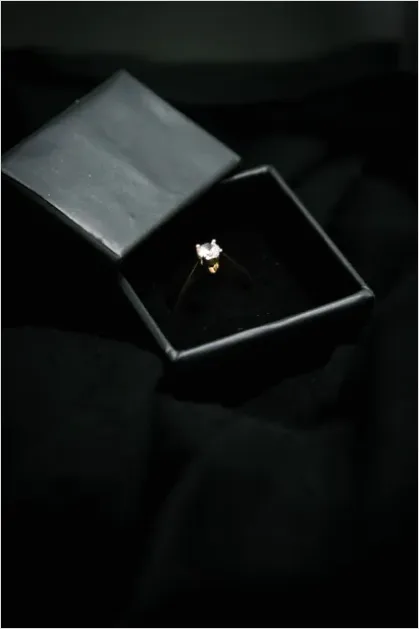 Diamond Ring In Box 4cca