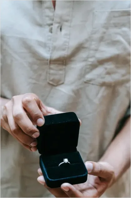 Detail Diamond Ring In Box Number 11