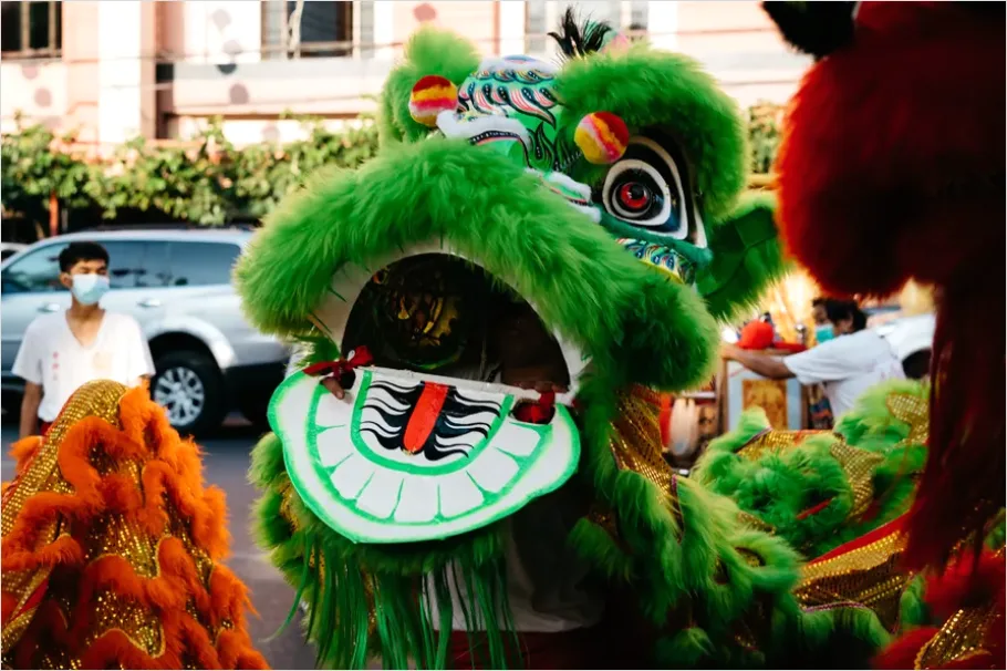 Detail Dragon Dance Street Festival Performance Number 11