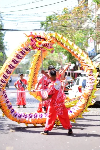 Detail Dragon Dance Street Festival Performance Number 14