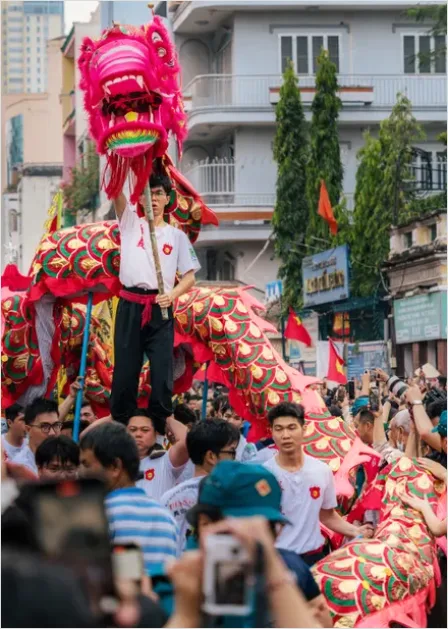 Detail Dragon Dance Street Festival Performance Number 6
