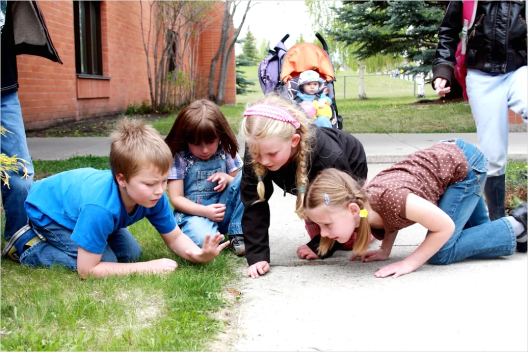 Detail Easter Egg Hunt Kids Running Backyard Number 2