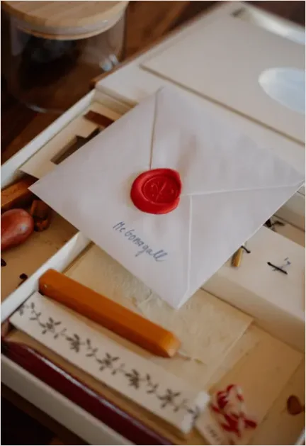Detail Envelope And Wax Seal Number 13