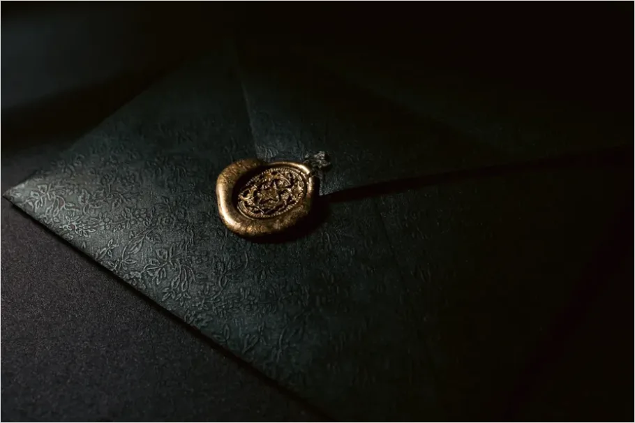 Detail Envelope And Wax Seal Number 16