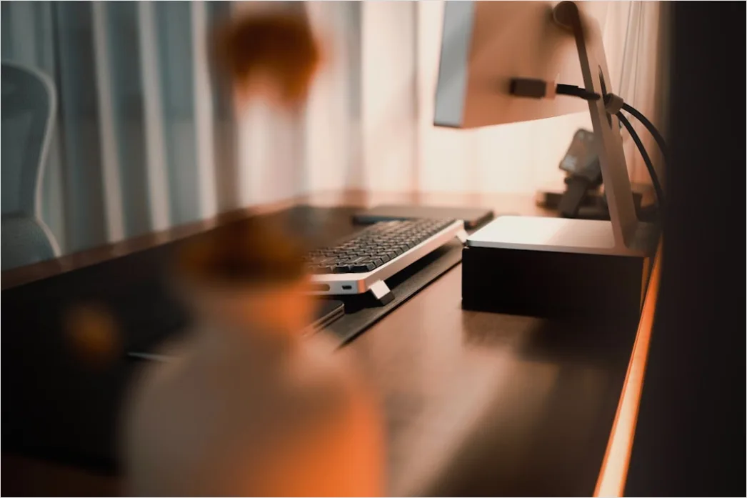 Detail External Hard Drive On Desk Number 14