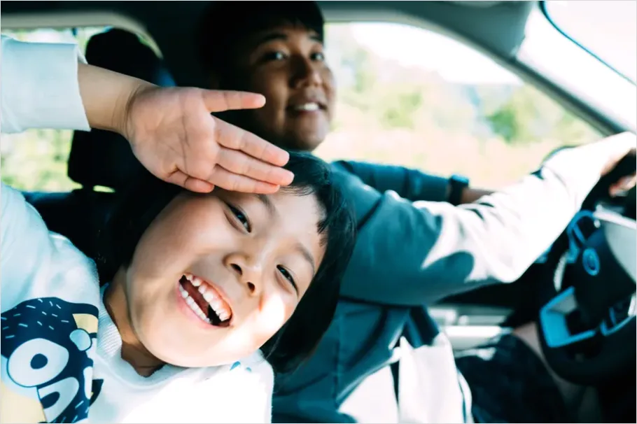Detail Family Road Trip Car Interior View Number 14