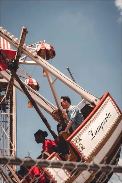Detail Family Theme Park Ride Excitement Candid Number 15