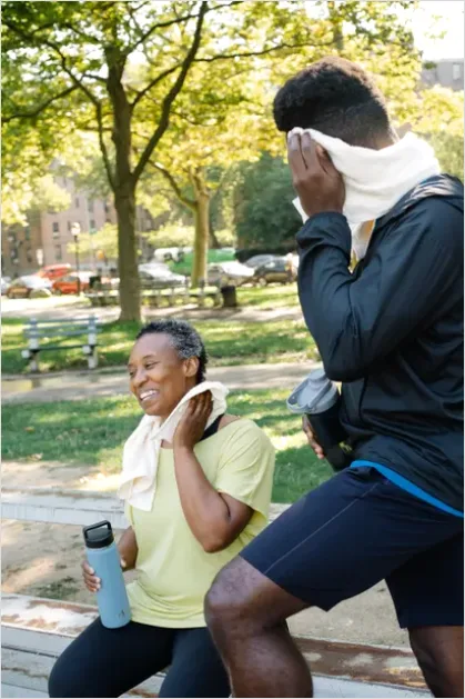 Detail Family Workout In Park Morning Number 15