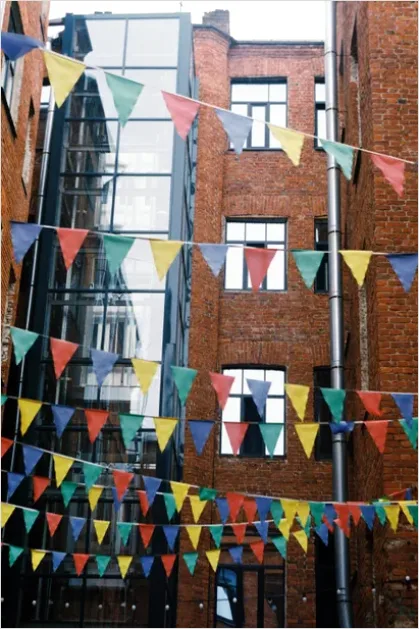 Detail Festival Decorations Bunting Flags Photo Number 2