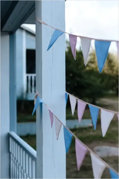 Detail Festival Decorations Bunting Flags Photo Number 12