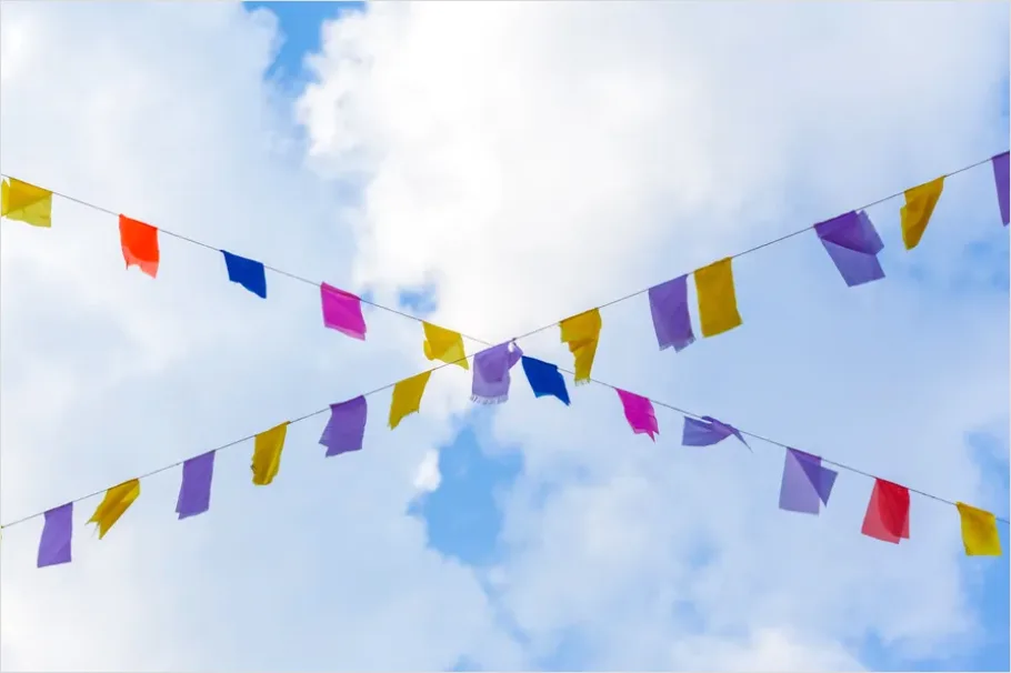Detail Festival Decorations Bunting Flags Photo Number 14
