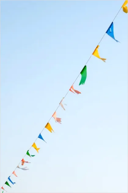 Detail Festival Decorations Bunting Flags Photo Number 9