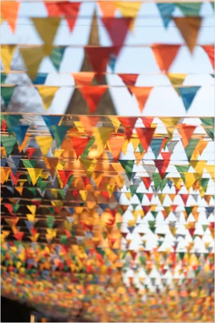 Detail Festival Decorations Bunting Flags Photo Number 10