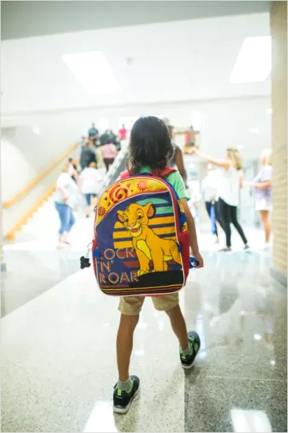 Detail First Day Of School Backpack Doorway Shot Number 4