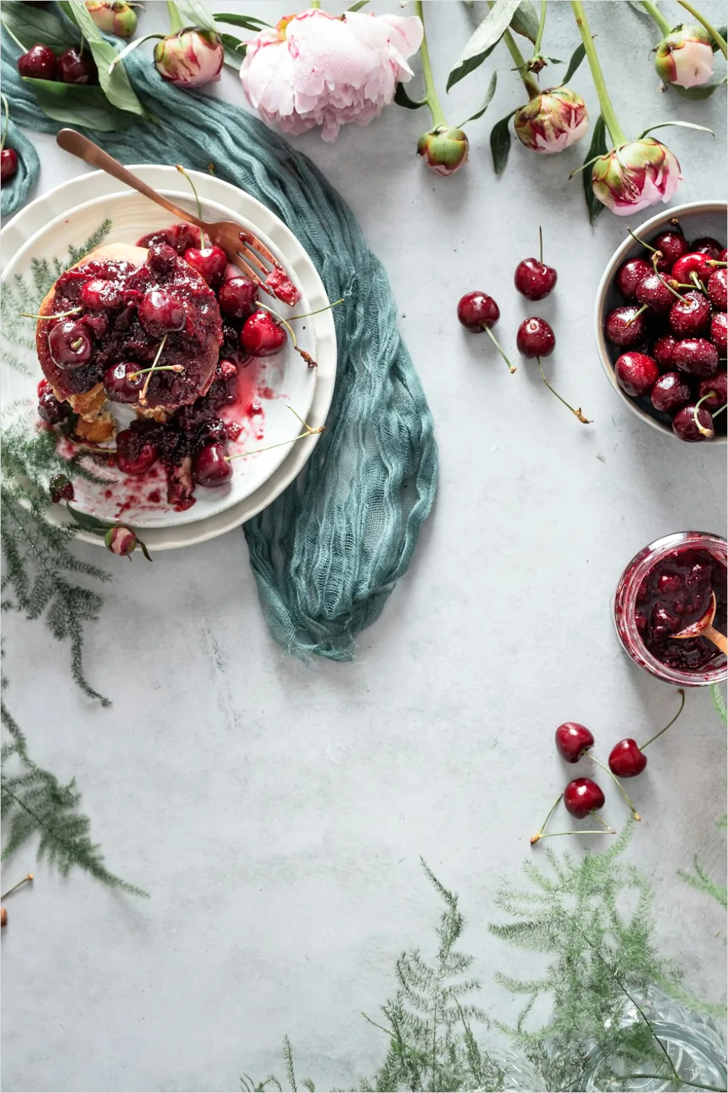 Detail Food Styling Rustic Linen Background Flat Lay Number 11