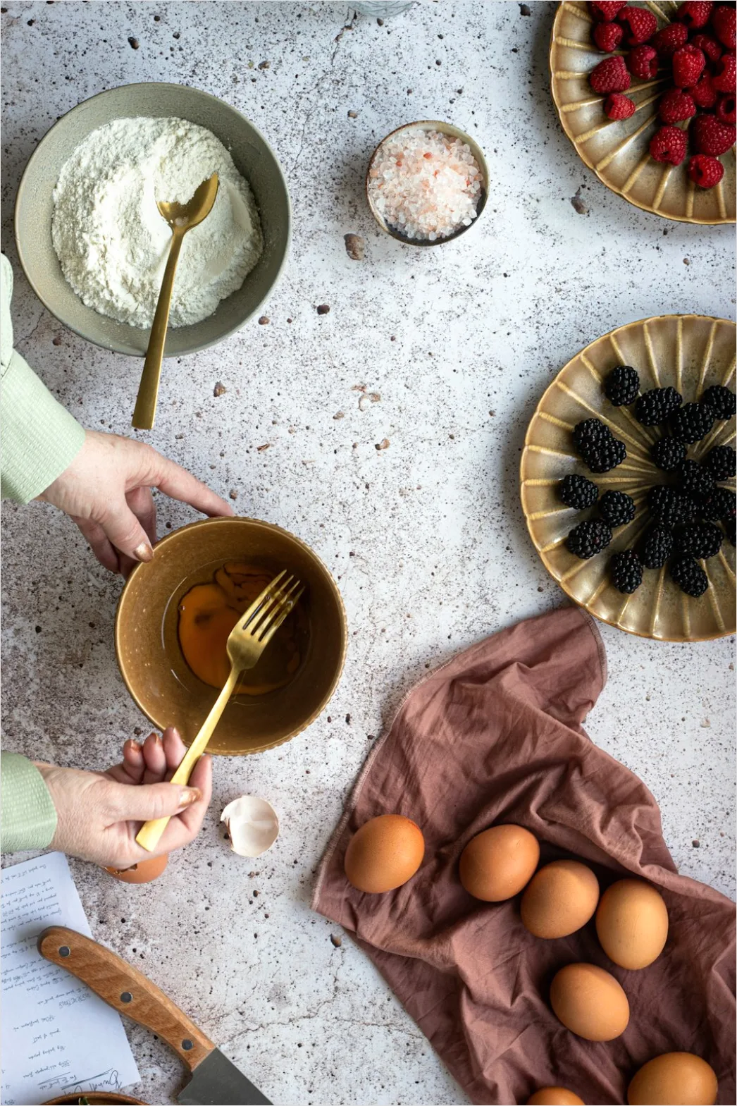 Detail Food Styling Rustic Linen Background Flat Lay Number 13