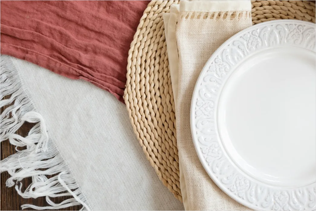 Detail Food Styling Rustic Linen Background Flat Lay Number 19