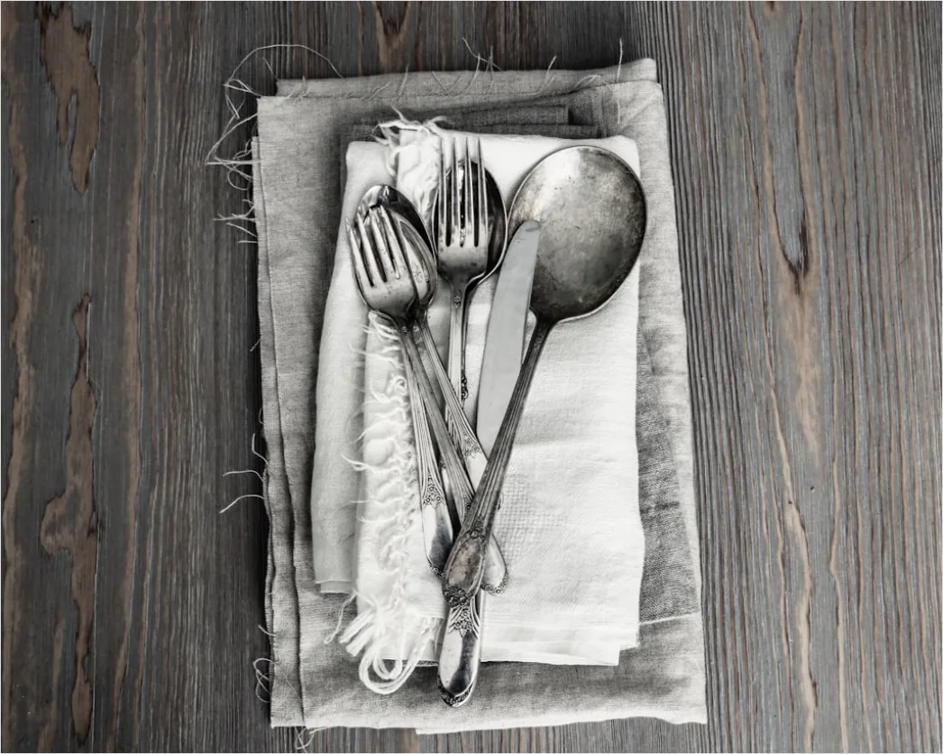 Detail Food Styling Rustic Linen Background Flat Lay Number 2
