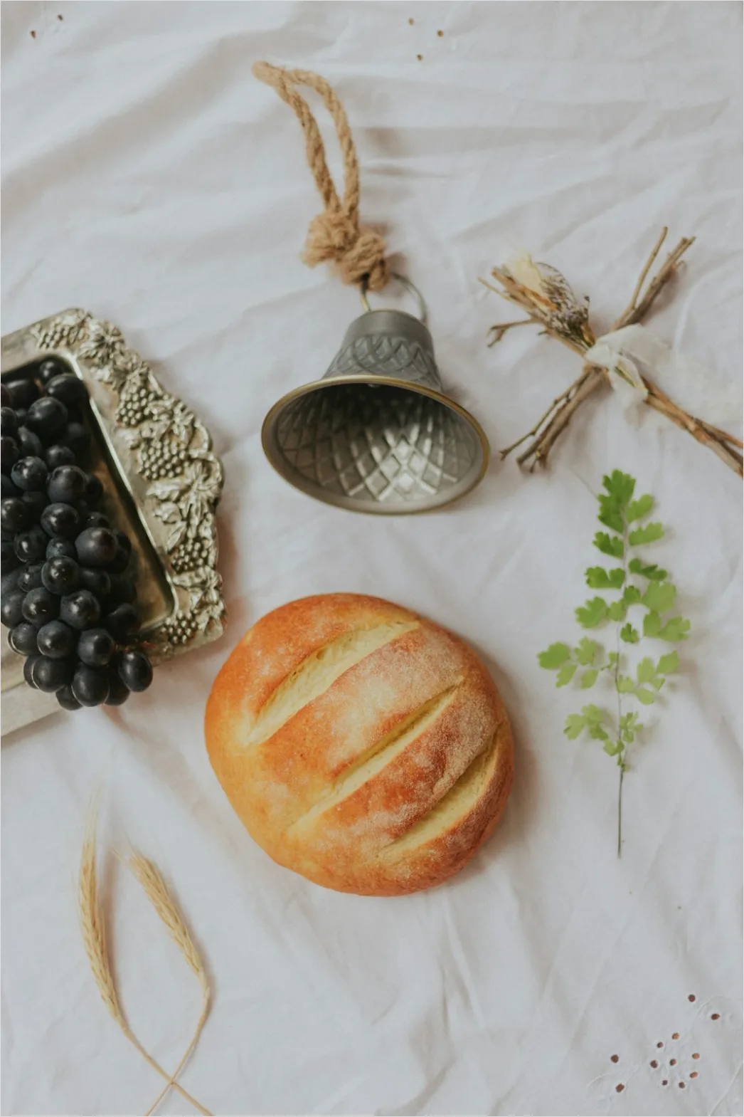 Detail Food Styling Rustic Linen Background Flat Lay Number 3