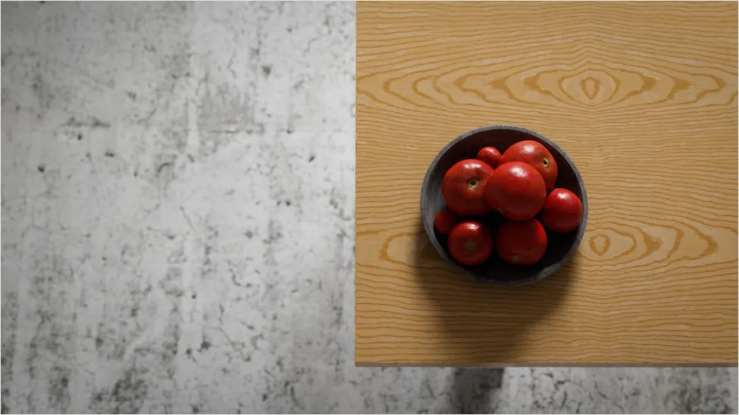 Detail Fresh Salad Bowl Wooden Table Overhead Number 13