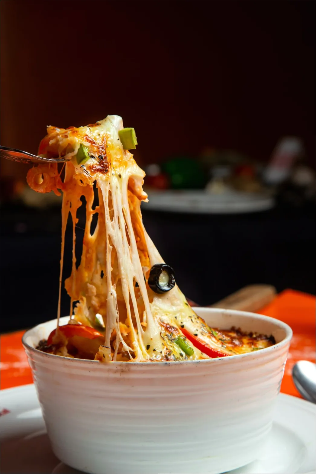 Detail Game Day Nachos Cheese Pull Close Up Number 12