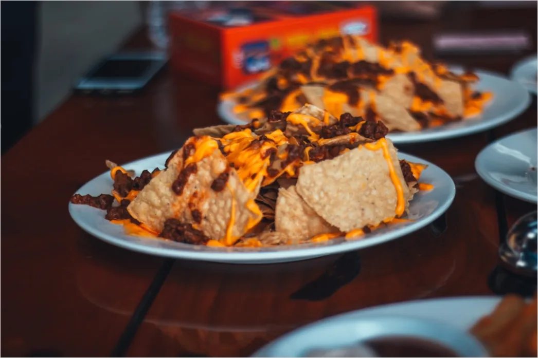 Detail Game Day Nachos Cheese Pull Close Up Number 13
