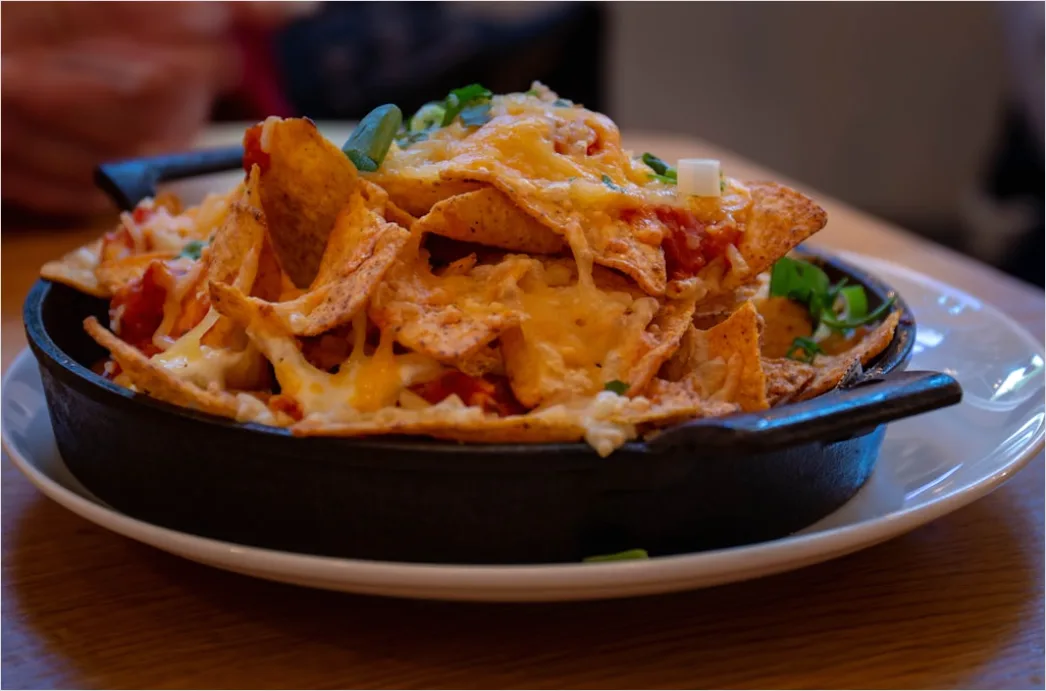 Detail Game Day Nachos Cheese Pull Close Up Number 16