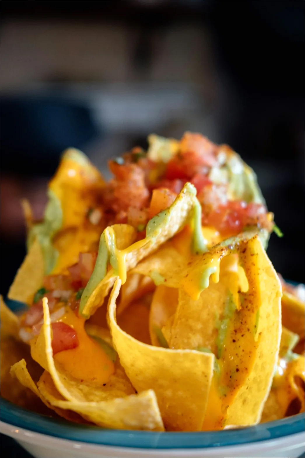 Detail Game Day Nachos Cheese Pull Close Up Number 7