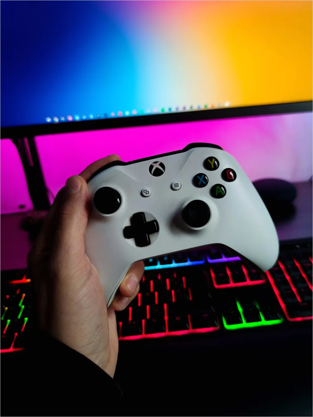 Detail Gaming Controller In Hands Number 2