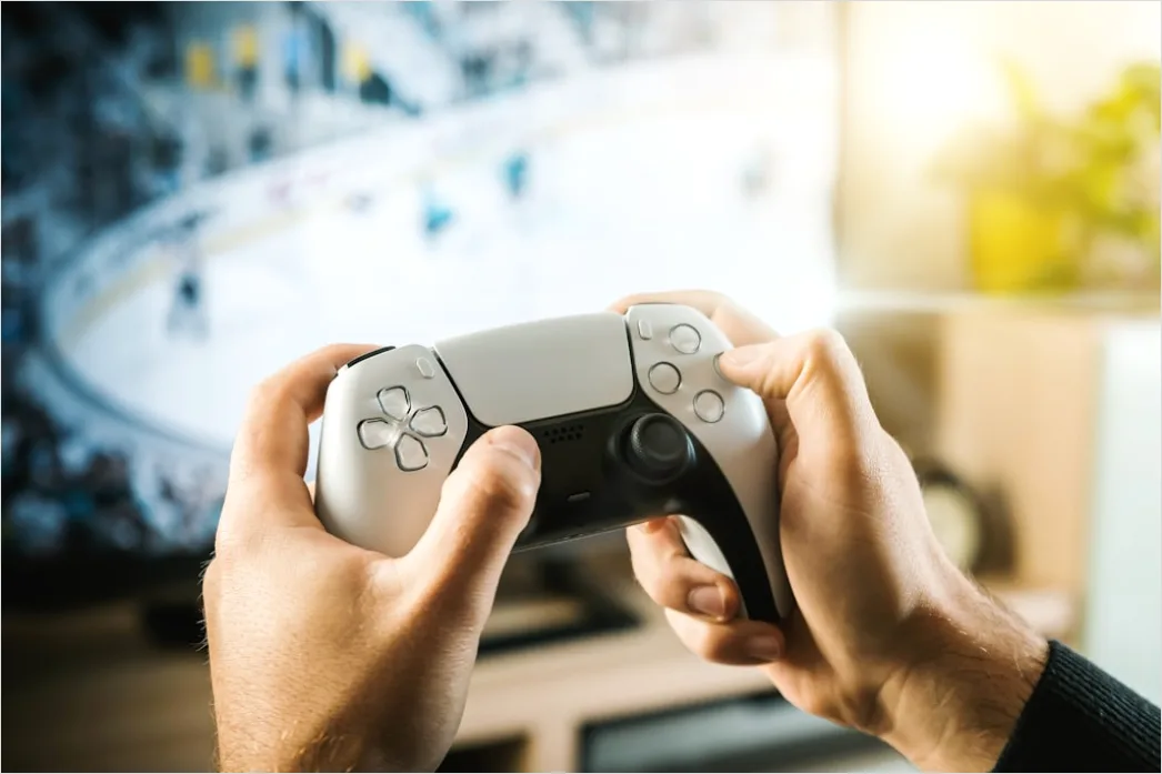 Detail Gaming Controller In Hands Number 3