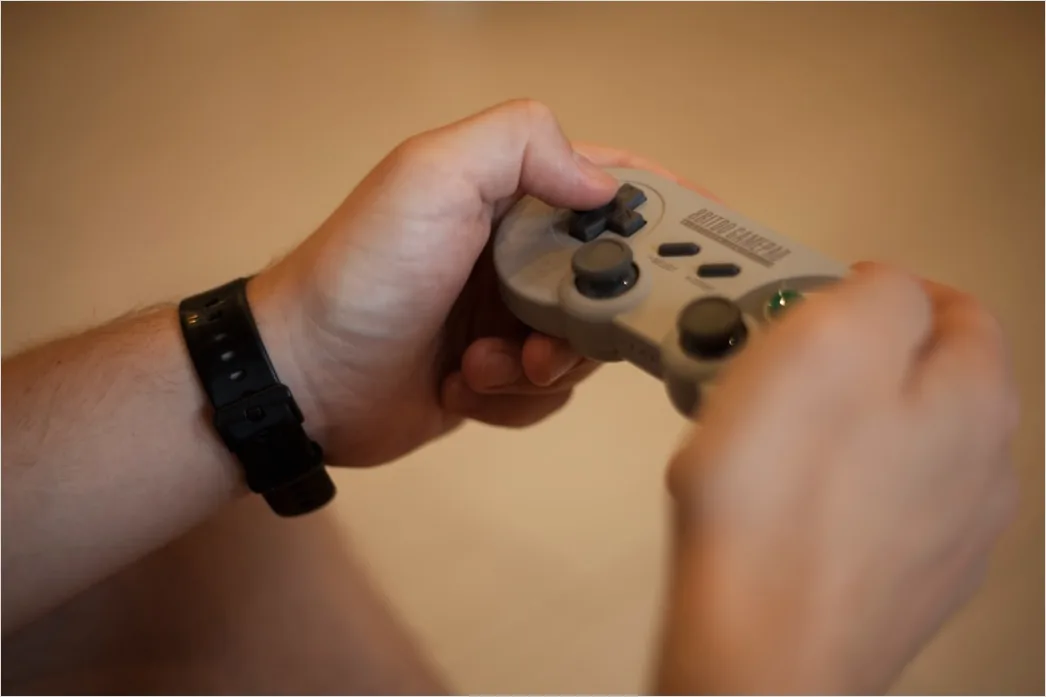 Detail Gaming Controller In Hands Number 6