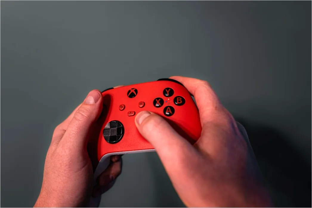 Detail Gaming Controller In Hands Number 7