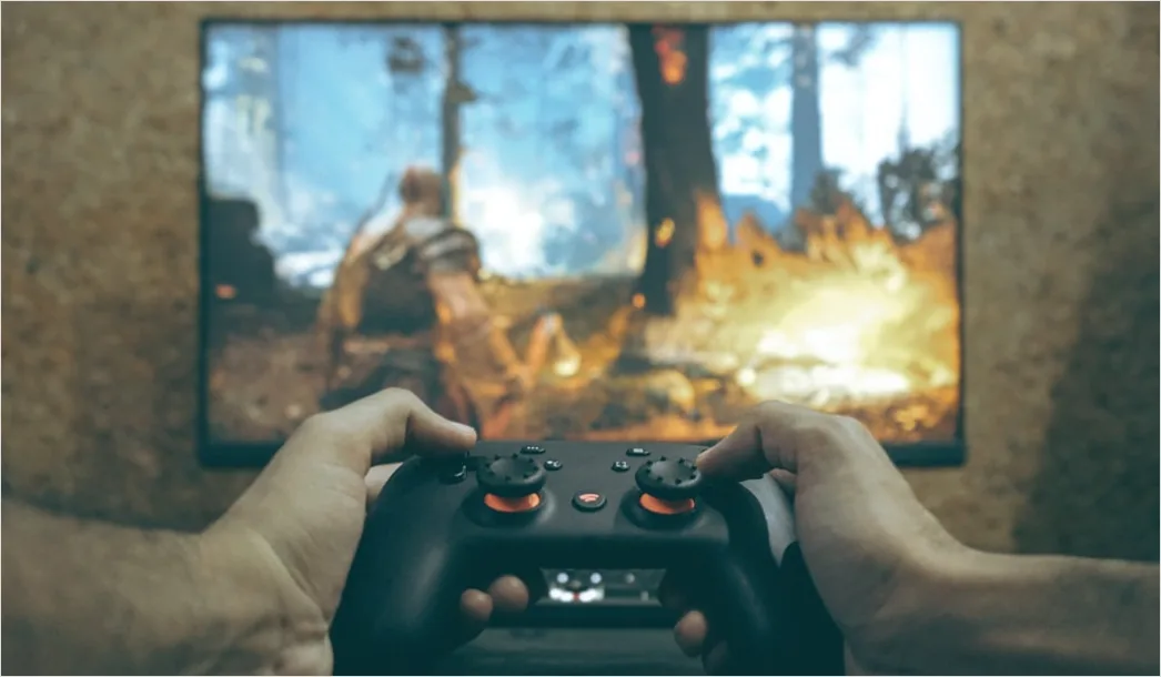 Detail Gaming Controller In Hands Number 9