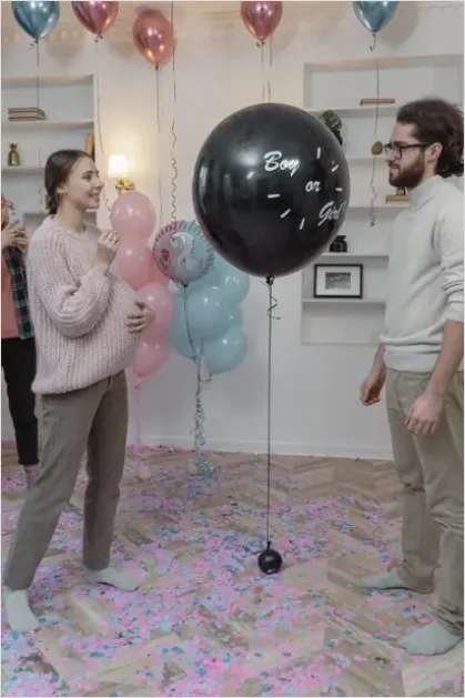 Detail Gender Reveal Party Confetti Pop Moment Number 2