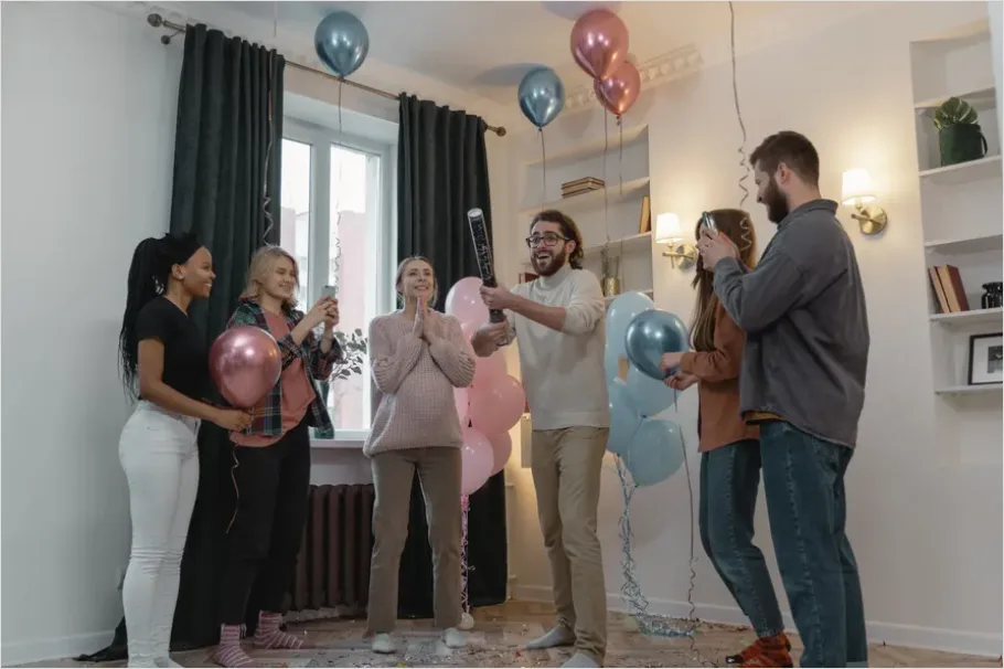 Detail Gender Reveal Party Confetti Pop Moment Number 14