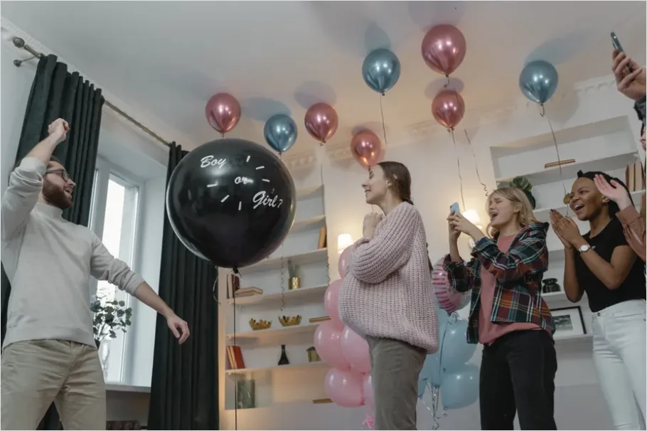 Detail Gender Reveal Party Confetti Pop Moment Number 16
