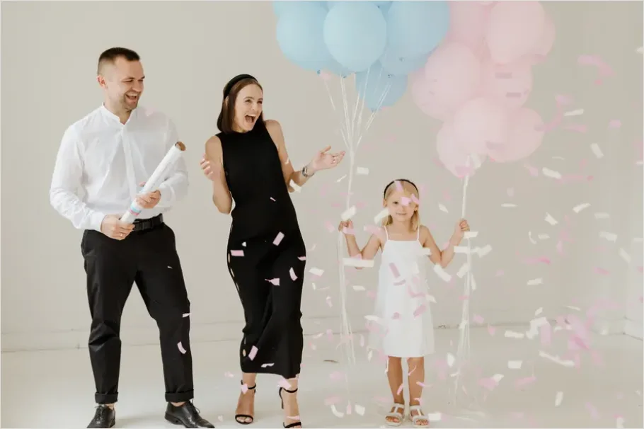 Detail Gender Reveal Party Confetti Pop Moment Number 9