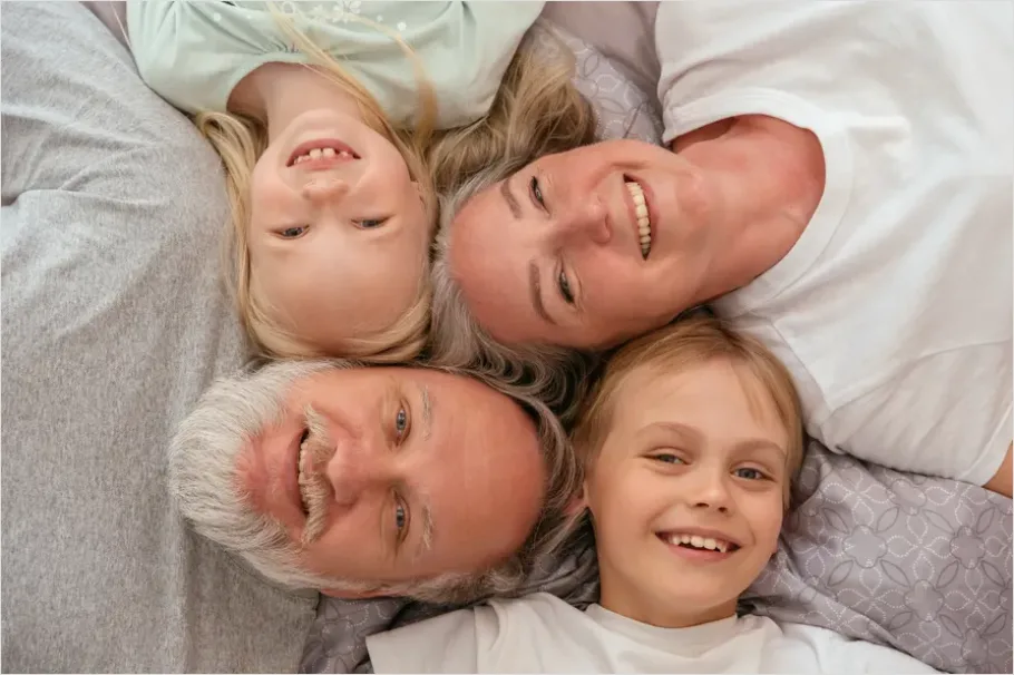 Detail Grandparents With Grandchildren Baking Together Number 15