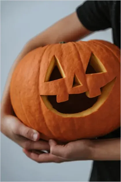 Detail Halloween Pumpkin Carving Hands Close Up Number 16